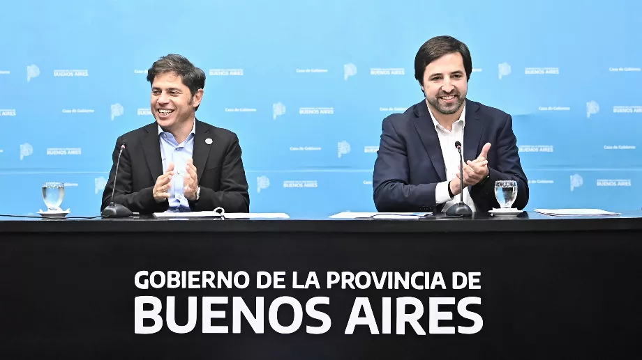 Le gouverneur de Buenos Aires, Axel Kicillof, et le ministre provincial de la Santé, Nicolás Kreplak